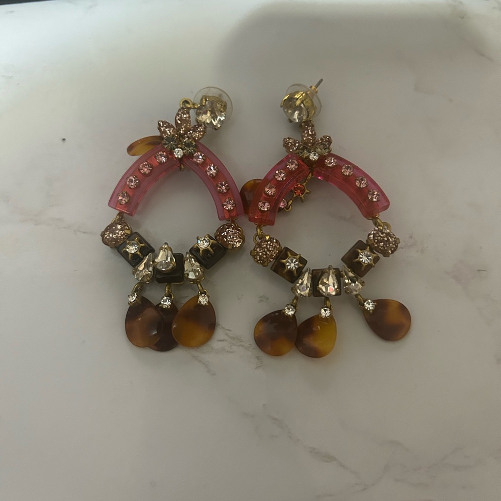 J Crew Jeweled Earrings
